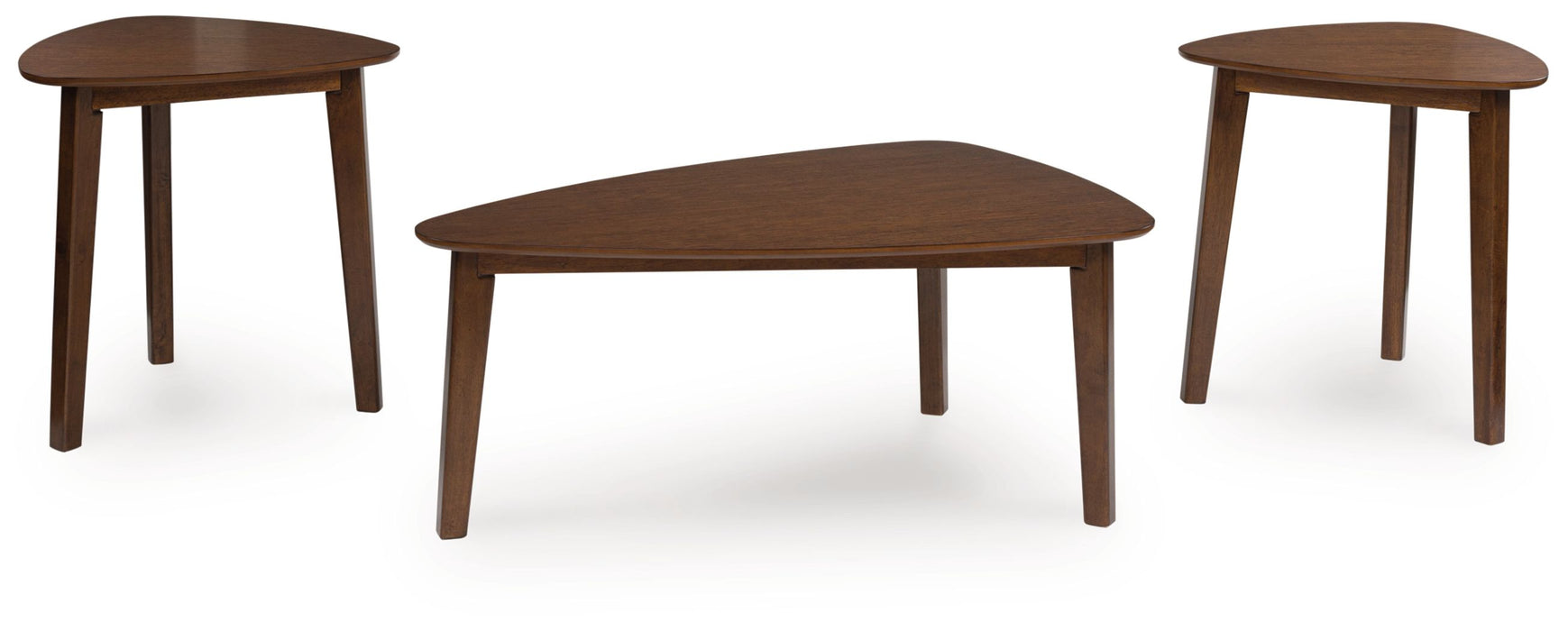 Lyncott - Brown - Occasional Wood Table Set (Set of 3) - Simple Home Plus