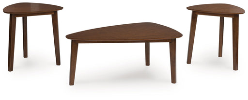 Lyncott - Brown - Occasional Wood Table Set (Set of 3) - Simple Home Plus