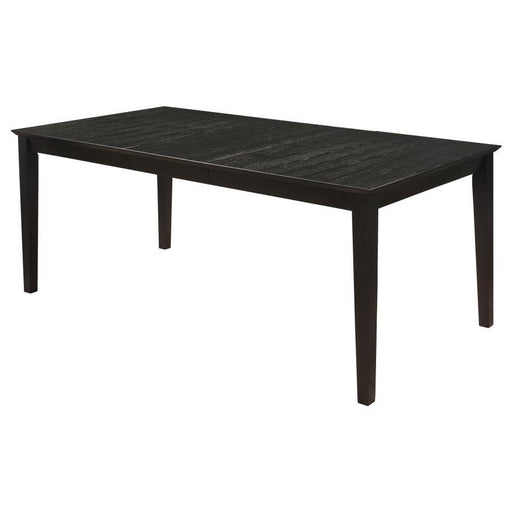 Louise - Rectangular Extension Leaf Dining Table - Black - Simple Home Plus