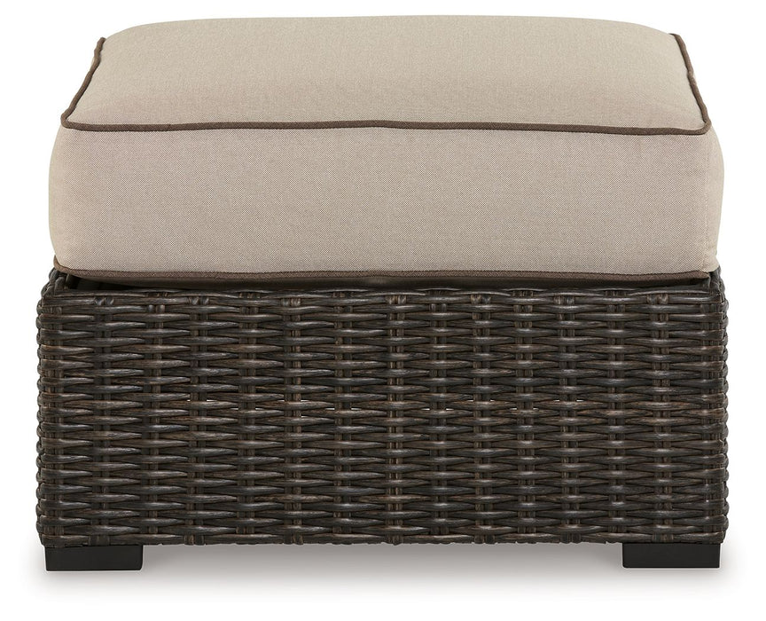 Coastline Bay - Brown - Ottoman With Cushion - Simple Home Plus