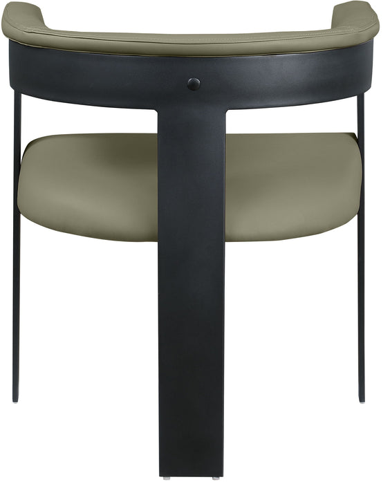 Romeo - Faux Leather Dining Chair With Black Base (Set of 2) - Simple Home Plus