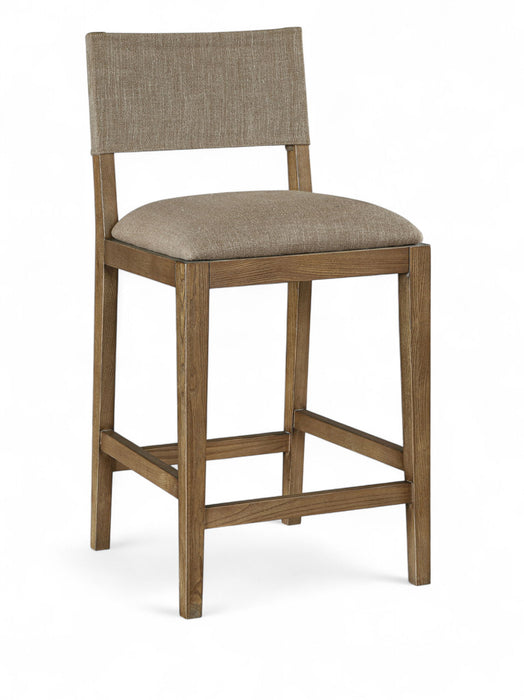Avon - Linen Textured Performance Fabric Counter Stool - Simple Home Plus