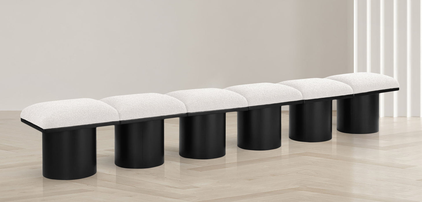 Pavilion - 6 Piece Modular Bench With Black Base - Simple Home Plus