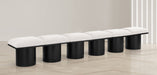 Pavilion - 6 Piece Modular Bench With Black Base - Simple Home Plus