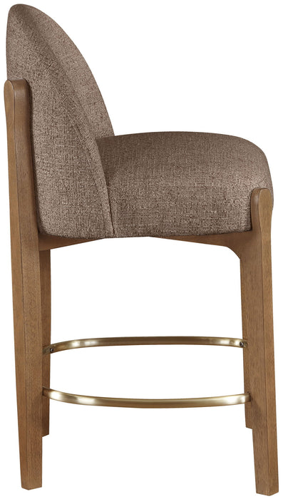 Torino - Counter Stool With Brushed Brown Base - Simple Home Plus