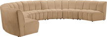 Infinity - 7 Piece Modular Sectional - Camel - Simple Home Plus