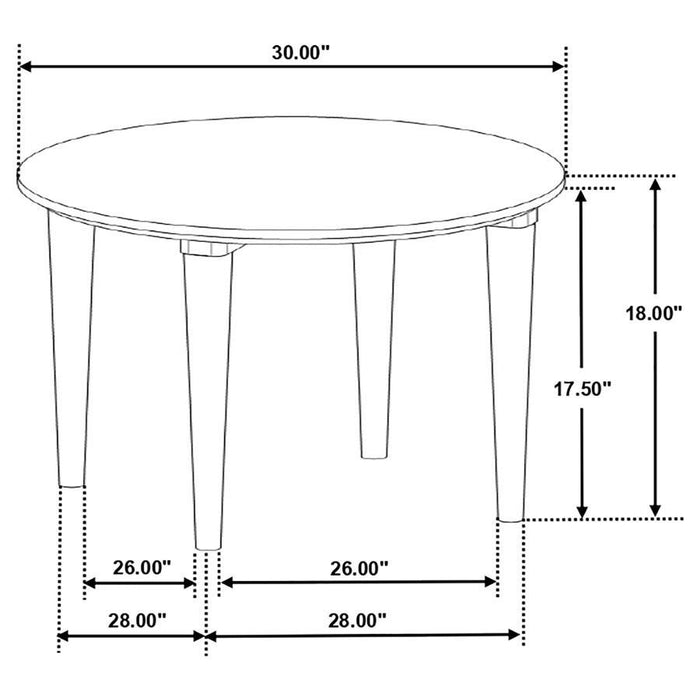 Aldis - Round Marble Top Table - Simple Home Plus