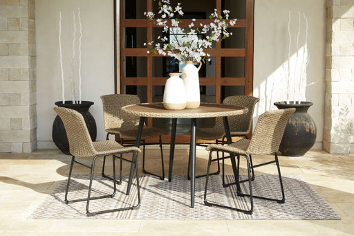 Amaris - Brown / Black - 5 Pc. - Dining Set - Simple Home Plus