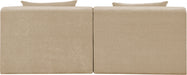 Stellar - 2 Piece 76" Upholstered Modular Armless Loveseat - Simple Home Plus