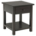 Payne - 1 Drawers Wood End Table with Shelf - Simple Home Plus