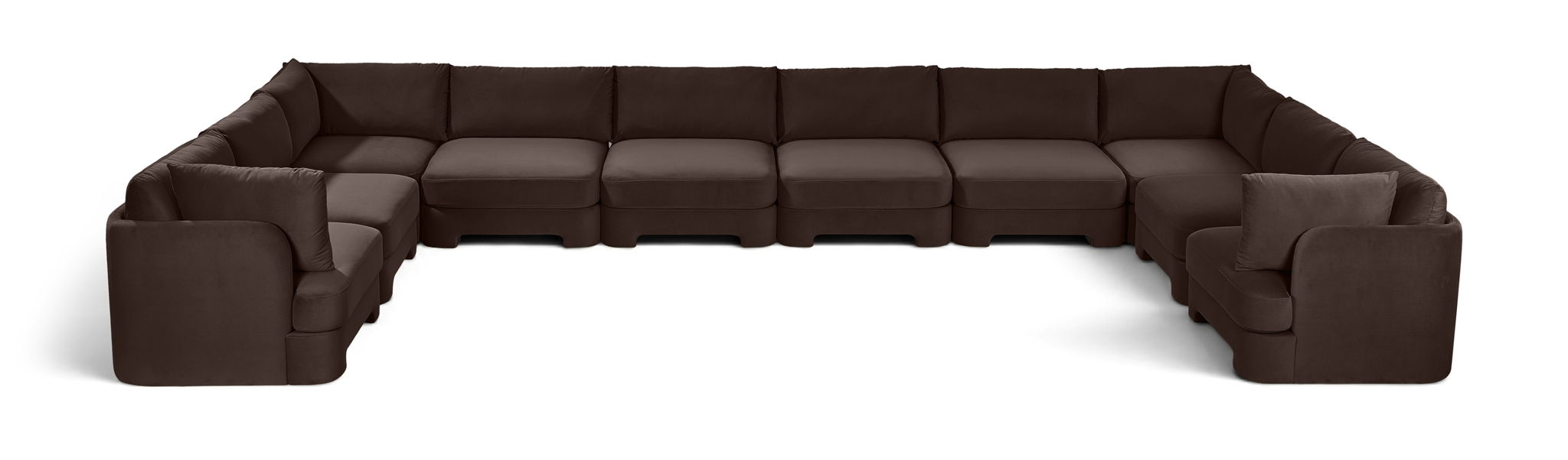 Hammond - Velvet Performance Fabric Upholstered 10 Piece Sectional - Simple Home Plus