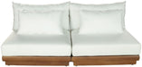 Mirella - 2 Piece Water Resistant Fabric 74" Upholstered Outdoor Patio Modular Armless Loveseat - Simple Home Plus
