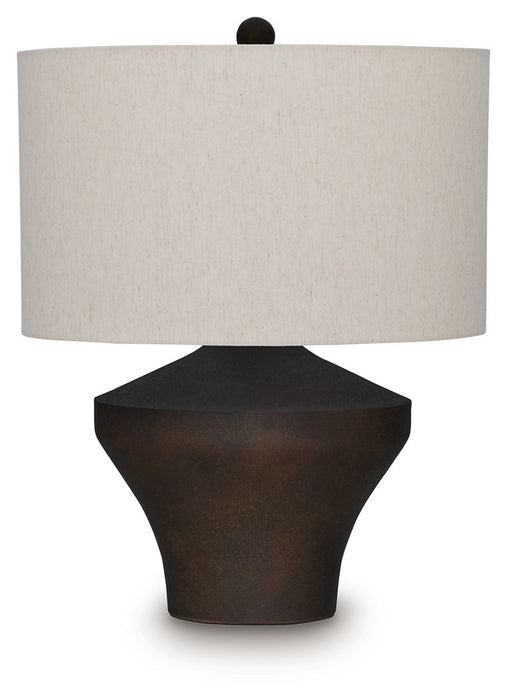 Dolanham - Metal Table Lamp - Distressed Brown - Simple Home Plus