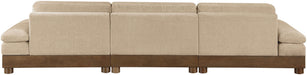 Turin - Chenille Fabric Upholstered Modular Sectional - Beige - Simple Home Plus