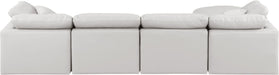 Indulge - Faux Leather 5 Piece Modular Sectional With Chaise - Simple Home Plus
