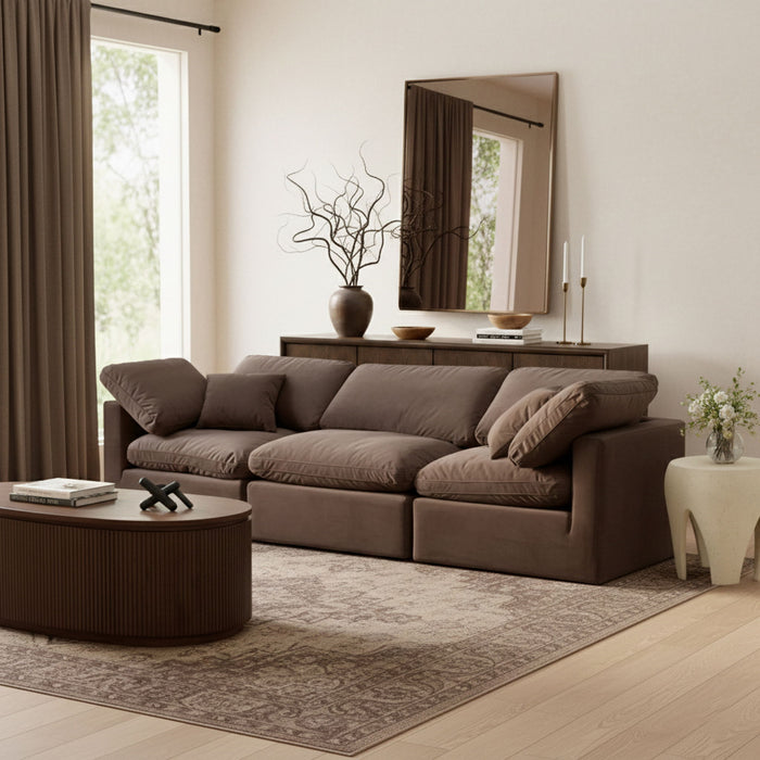 Indulge - Velvet 3 Seat Modular Sofa - Simple Home Plus