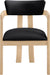 Lavrin - Vegan Leather Dining Arm Chair (Set of 2) - Natural Base - Simple Home Plus