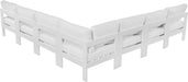 Nizuc - Outdoor Patio 7 Piece Modular Sectional With White Frame - Simple Home Plus
