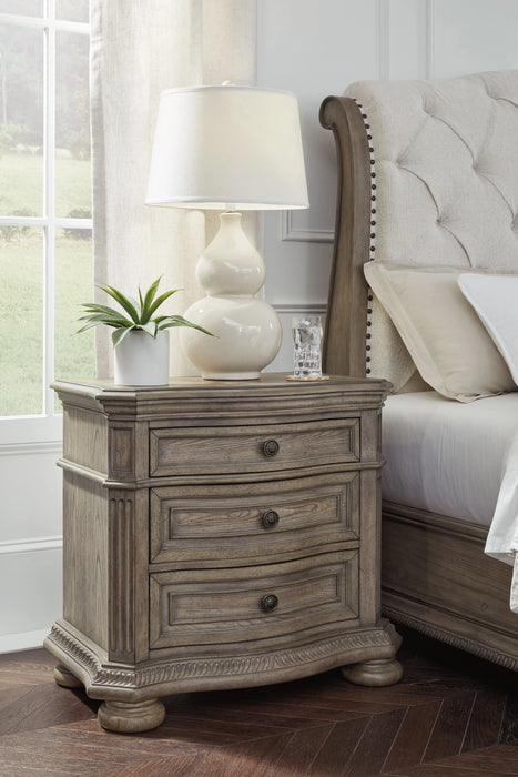 Ardenfield - Three Drawer Night Stand - Light Brown AS-IS