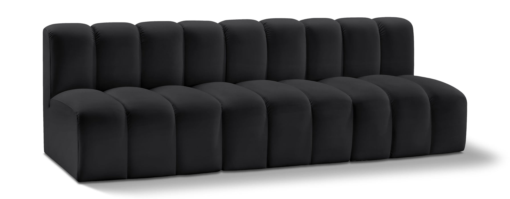 Arc - Faux Leather 3 Seats Modular Sofa - Simple Home Plus