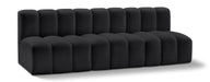 Arc - Faux Leather 3 Seats Modular Sofa - Simple Home Plus