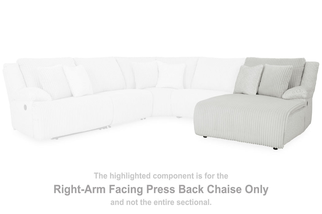 Top Tier - Raf Press Back Chaise - Alloy - Simple Home Plus