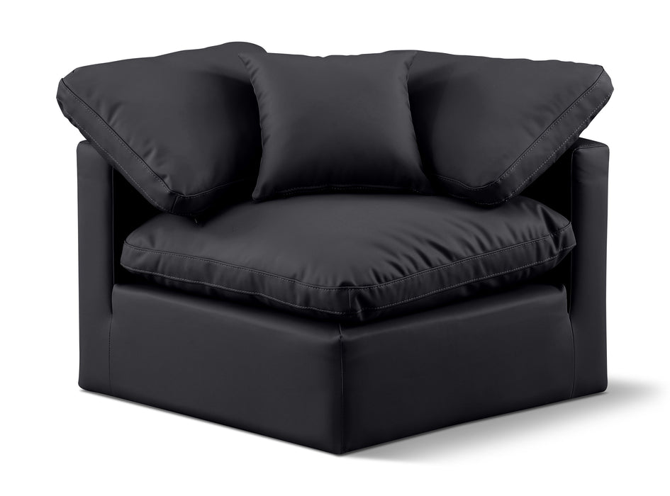 Indulge - Faux Leather Corner Chair - Simple Home Plus