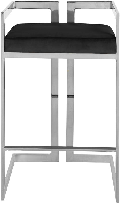 Ezra - Stool with Chrome Legs (Set of 2) - Simple Home Plus