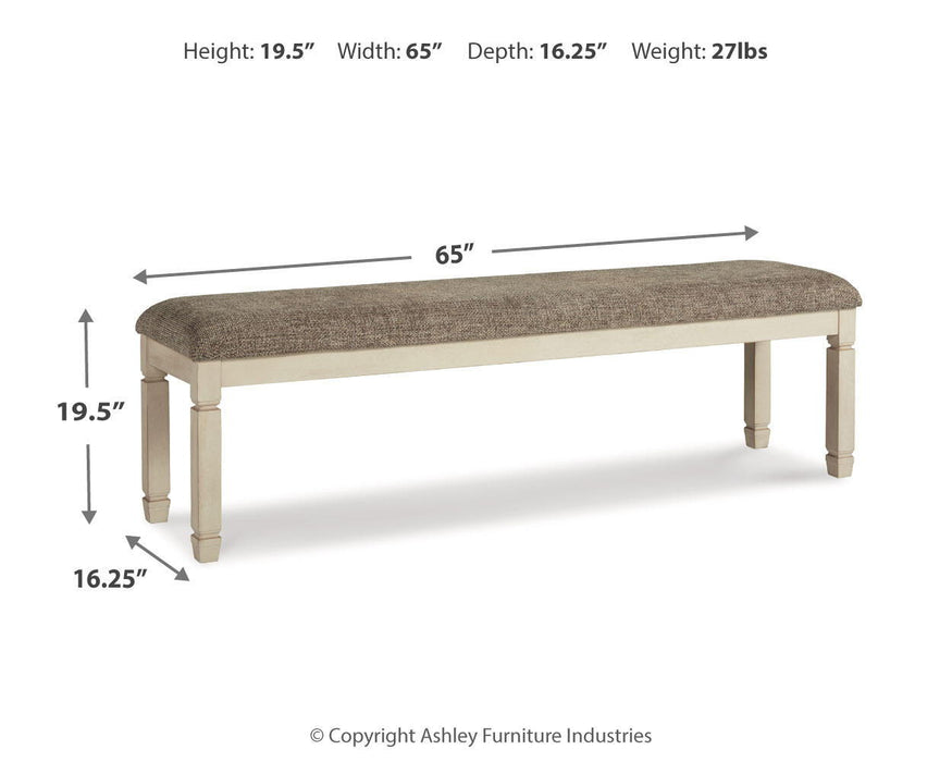 Bolanburg - Extra Large UPH DRM Bench - Brown / Beige - Simple Home Plus