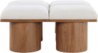 Pavilion - 4 Piece Modular Bench With Brown Base - Simple Home Plus