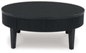 Marstream - Black - Round Cocktail Table - Simple Home Plus