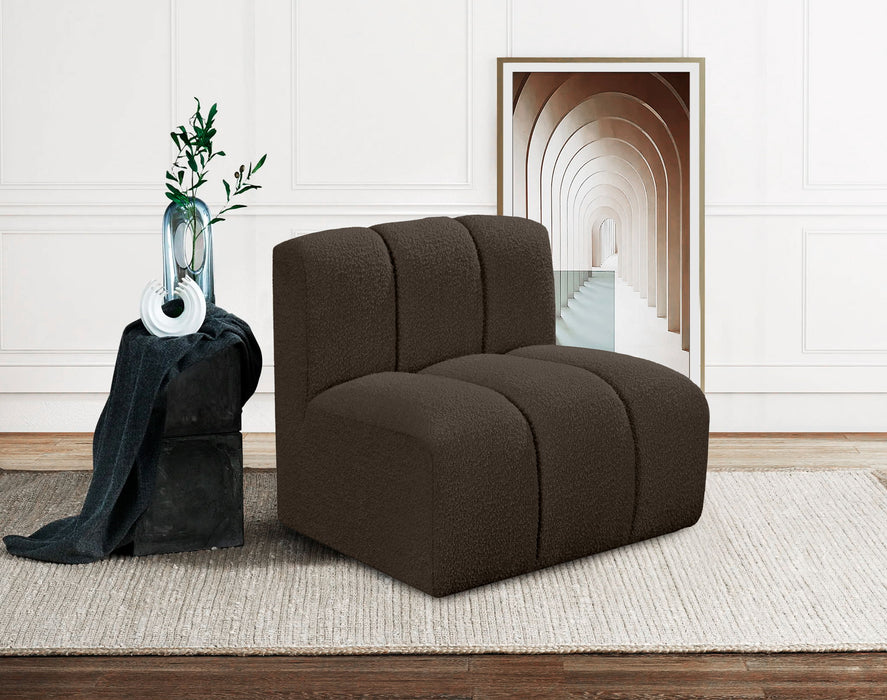 Arc - Boucle Fabric Straight Chair - Simple Home Plus