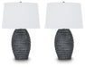 Caronick - Poly Table Lamp (Set of 2) - Antique Silver Finish - Simple Home Plus