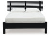 Danziar - Slat Panel Bed With Low Footboard - Simple Home Plus