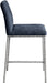 Reeves - Chenille Fabric Upholstered Counter Stool (Set of 2) - Silver Base - Simple Home Plus