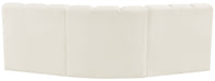 Arc - Velvet 3 Piece Modular Corner Sofa - Simple Home Plus