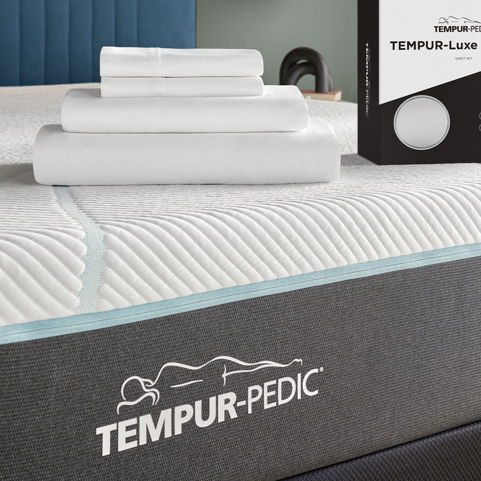 Linens - Tempur Luxe Egyptian Cotton Sheet Set - White - Simple Home Plus
