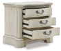 Arlendyne - Antique White - Three Drawer Night Stand - Simple Home Plus