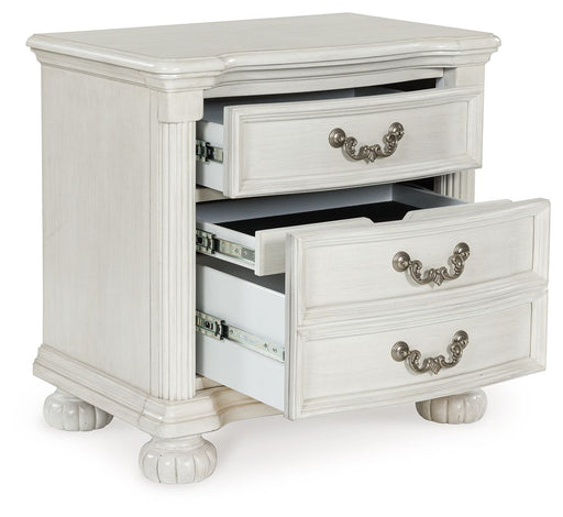 Montelaine - Antique White - Three Drawer Night Stand - Simple Home Plus