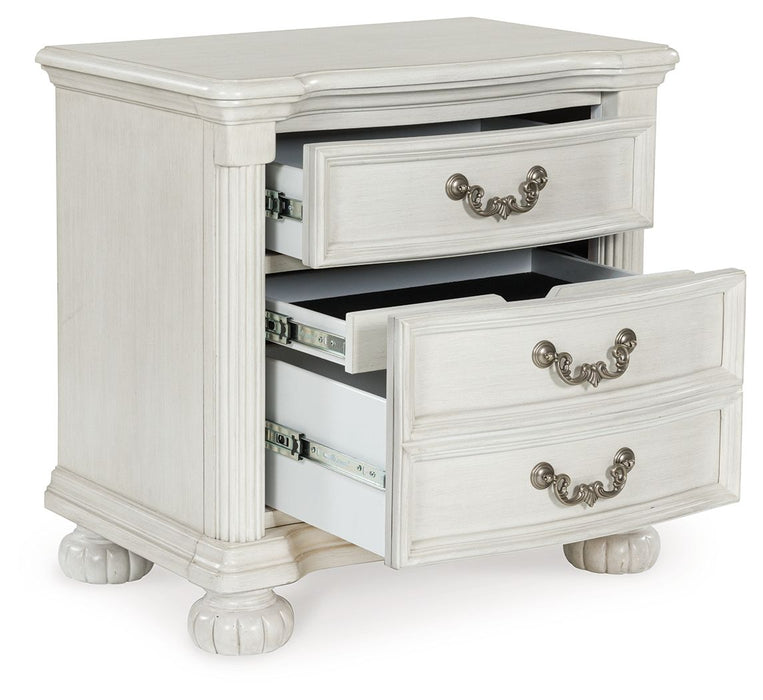 Montelaine - Antique White - Three Drawer Night Stand - Simple Home Plus