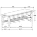 Franco - Fabric Upholstered Bench With Shelf - Simple Home Plus