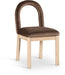 Conrad - Velvet Dining Chair With Natural Legs - Simple Home Plus