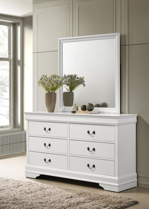 Louis Philippe - Six-Drawer Dresser - Simple Home Plus