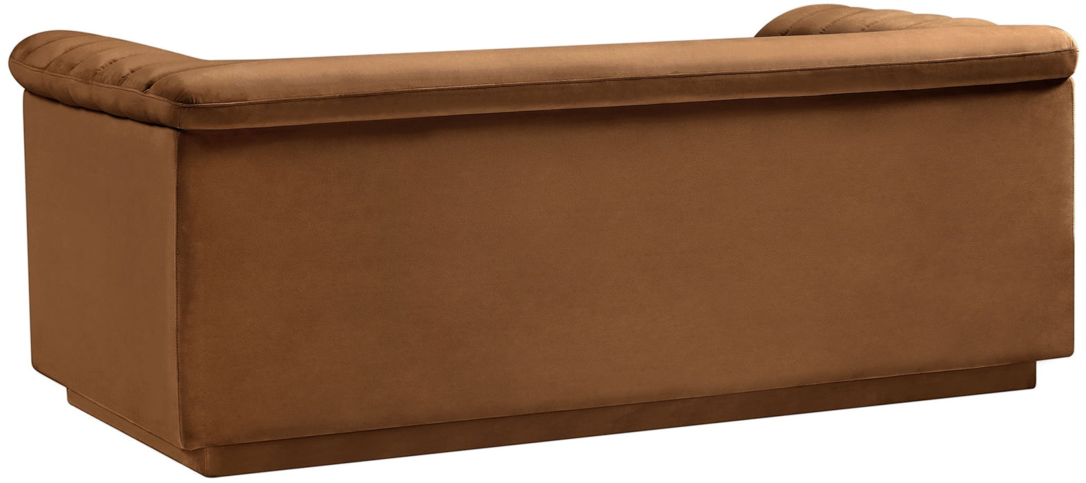 Cascade - Velvet Loveseat - Saddle - Simple Home Plus