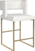 Caleb - Counter Stool with Gold Legs (Set of 2) - Simple Home Plus