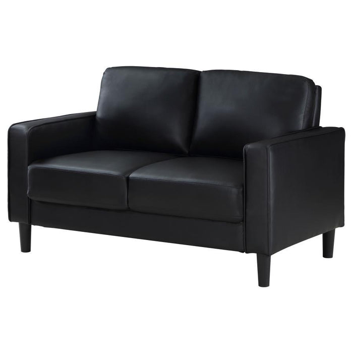 Ruth - Upholstered Track Arm Loveseat - Simple Home Plus