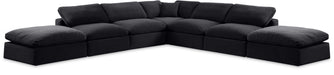 Comfy - 7 Piece Velvet Modular Corner Sectional - Simple Home Plus