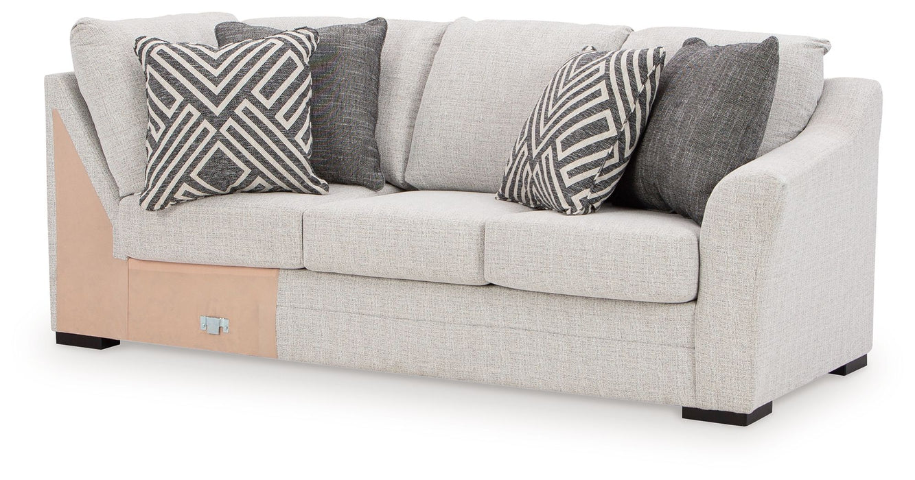 Koralynn - Raf Sofa with Corner Wedge - Stone - Simple Home Plus