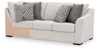 Koralynn - Raf Sofa with Corner Wedge - Stone - Simple Home Plus