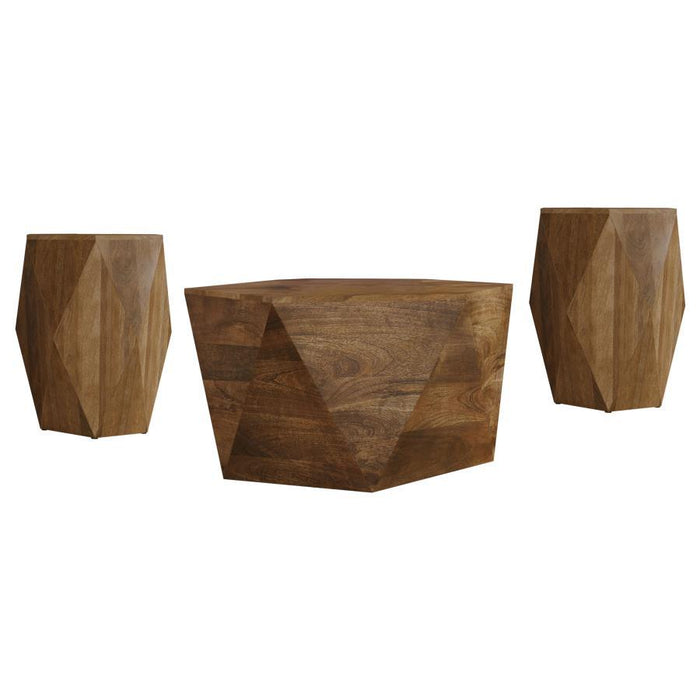 Zalika - Solid Wood Coffee And End Table Set - Simple Home Plus